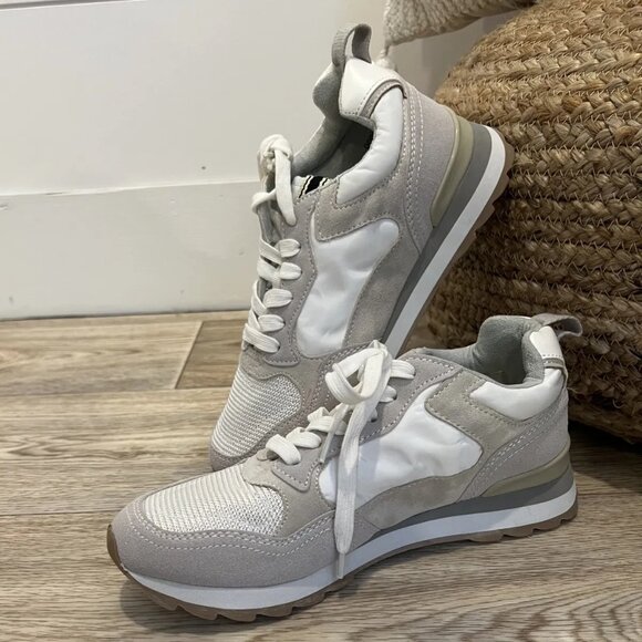 Men's Goodfellow & Co Chester Retro Sneakers - US Size 10 - White/Gray - W/o box - Picture 1 of 6